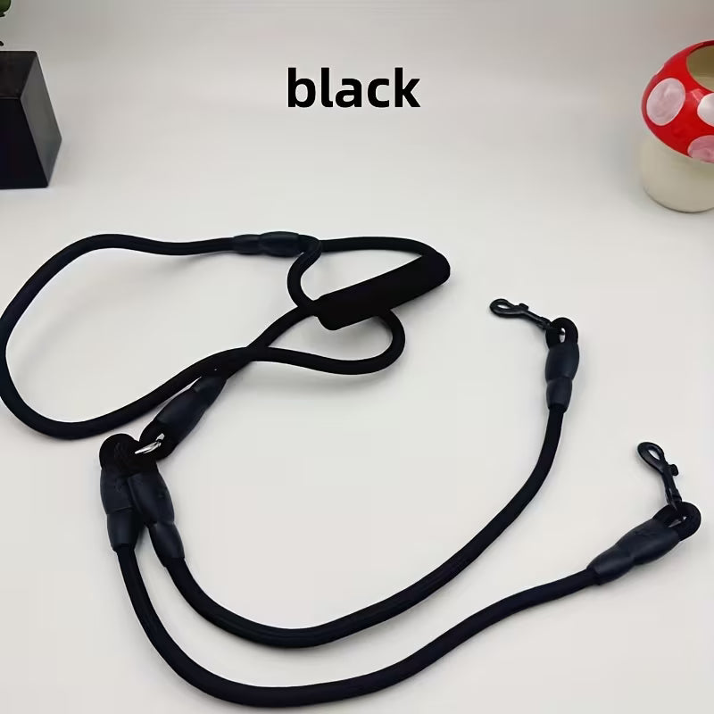 3-in-1 Dual Dog Leash with Soft Padded Handle